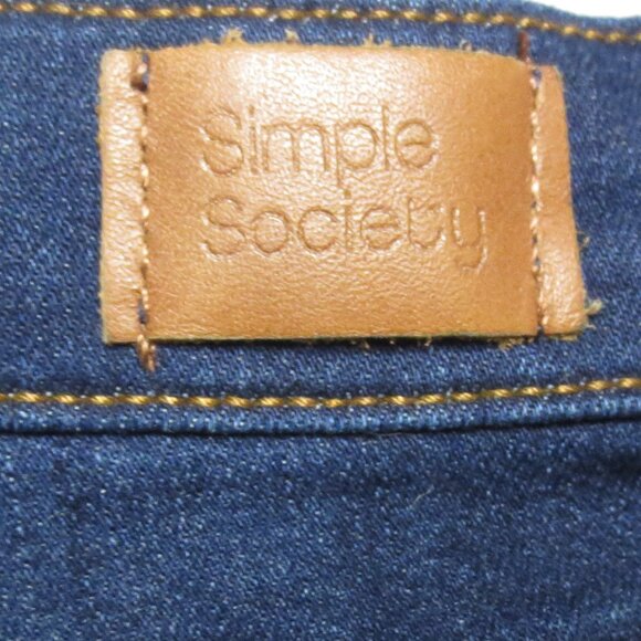 SIMPLE SOCIETY womens JEANS denim BLUE skinny BUTTON-FLY juniors PETITE SIZE 3 - Picture 7 of 11